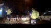 Un tânăr în stare avansată de ebrietate şi-a făcut de cap la volan. Încerca să fugă de polițiști şi a ajuns cu maşina în panou (VIDEO)