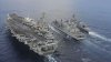Trei portavioane de atac americane vor efectua manevre militare în vestul Pacificului