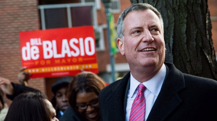 Lovitură pentru republicani! Democratul Bill de Blasio a câştigat al doilea mandat la primăria New York-ului