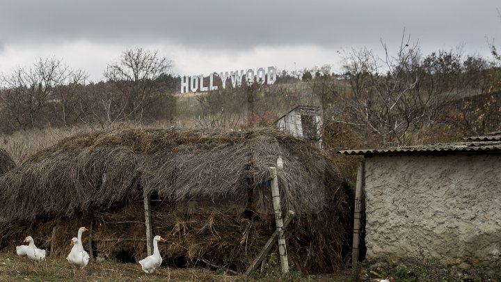 Coşcalia ca la HOLLYWOOD. Ce inscripţie a apărut pe dealul satului