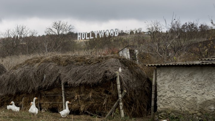 Coşcalia ca la HOLLYWOOD. Ce inscripţie a apărut pe dealul satului