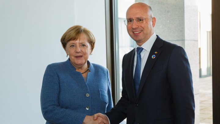 Prim-ministrul Pavel Filip s-a întâlnit cu Angela Merkel. Germania va continua să susţină Moldova 