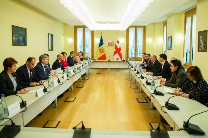 Colaborarea moldo-georgiană şi importanța parteneriatului bilateral, discutate de Pavel Filip şi preşedintele Georgiei