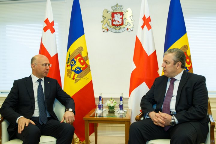 Premierul Filip a avut o întrevedere cu omologul său Giorgi Kvirikashvili: Moldova și Georgia au priorități comune în relația cu UE (FOTO)