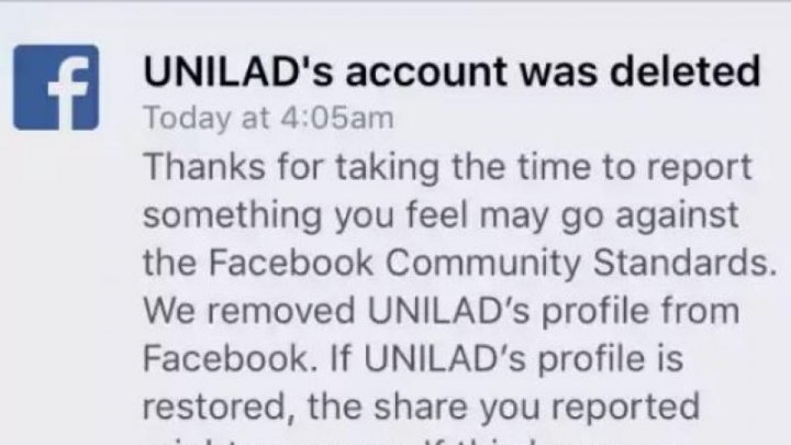 Facebook a blocat agregatorul de virale Unilad