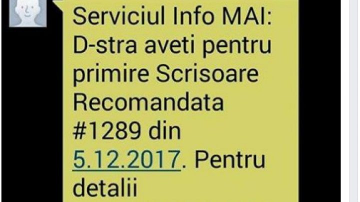 În atenția șoferilor! Mesaje false prin SMS cu scrisori recomandate