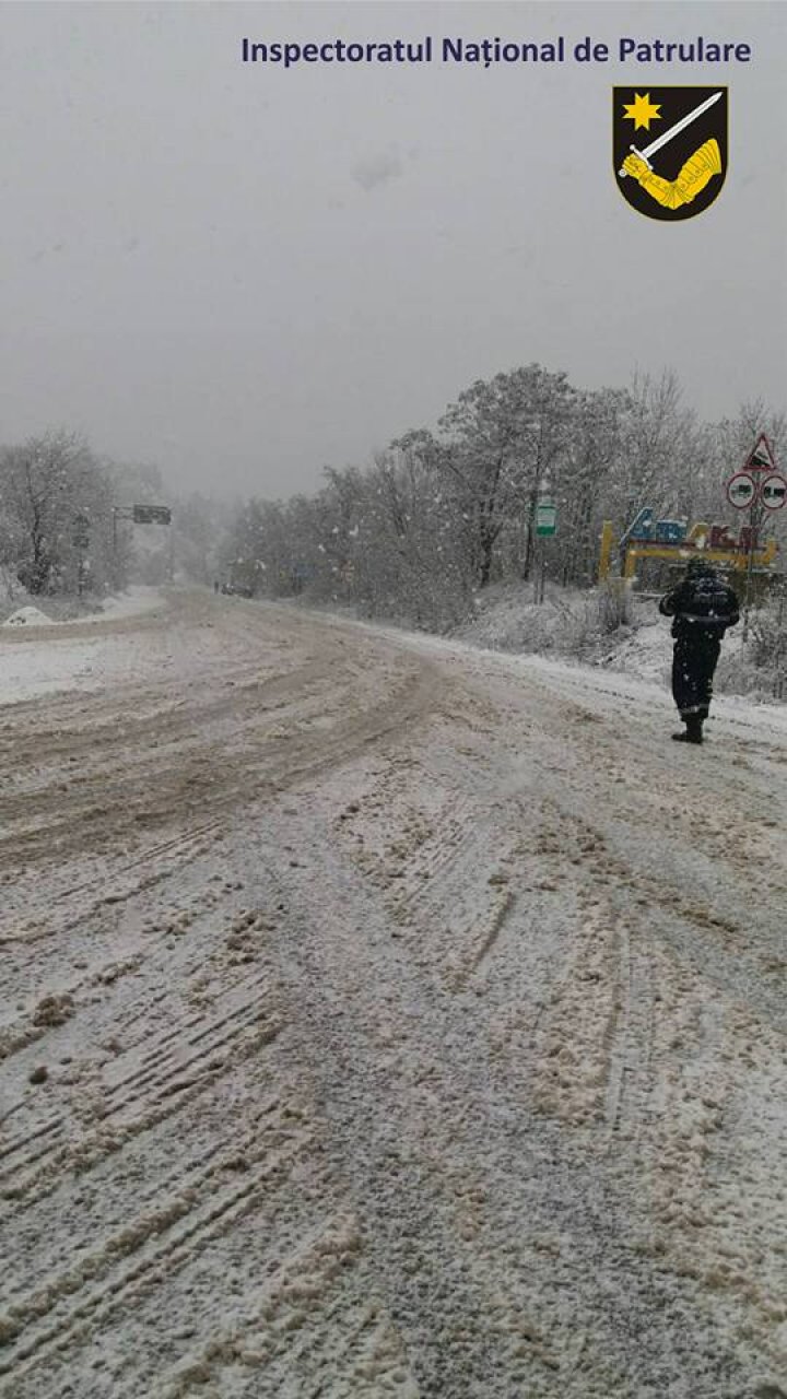 Atenție, șoferi! Precipitații sub formă de lapoviță în raioanele din nordul țării (FOTO)