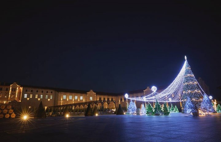 Poveste de iarnă la Castelul Mimi. Un târg de Crăciun a fost deschis în curtea vinăriei