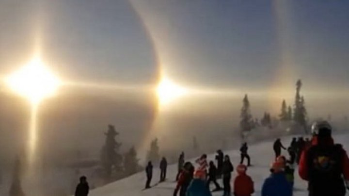 SPECTACOL pe cer în Suedia. Ce au observat localnicii (VIDEO)