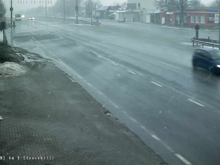 NINGE ÎN MOLDOVA! Cum se circula pe șosele din țară (GALERIE FOTO)