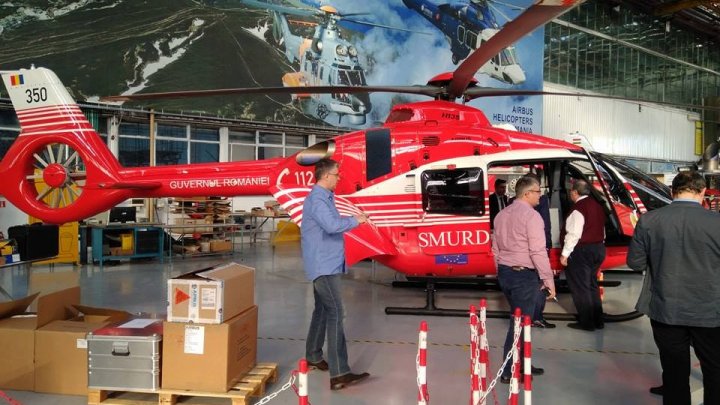 Un nou elicopter SMURD va efectua operațiuni de salvare pentru Republica Moldova (FOTO)