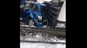 Accident de groază în Cehia. Zeci de mașini, avariate. Sunt răniți (VIDEO)