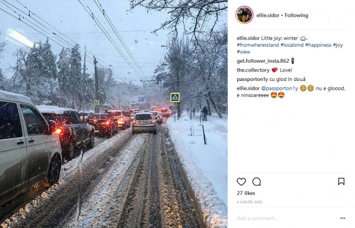 IMAGINI DE POVESTE! Chişinăul în alb, văzut prin filtrele Instagramului (GALERIE FOTO)