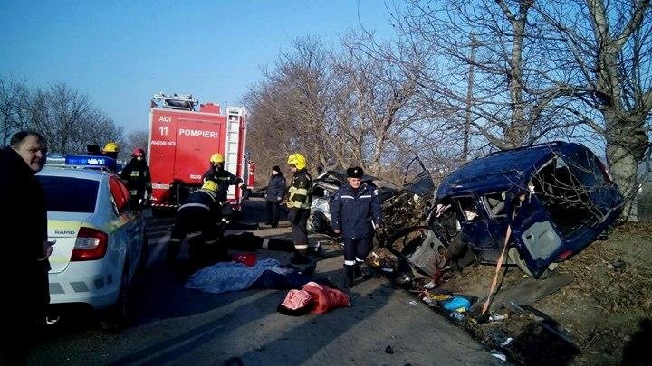 ACCIDENT TERIFIANT în raionul Anenii Noi: Cinci oameni au murit, printre care şi un copil (IMAGINI DE GROAZĂ)