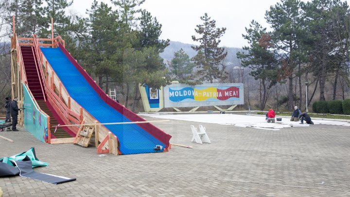 Aventură de iarnă la Nisporeni. Fundația lui Vlad Plahotniuc Edelweiss va deschide un parc tematic (FOTO)