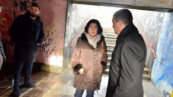 Pasajul subteran de pe Viaduct va fi reparat. Silvia Radu: Pasajele din Chișinău au fost lăsate de izbeliște 