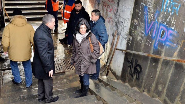 Pasajul subteran de pe Viaduct va fi reparat. Silvia Radu: Pasajele din Chișinău au fost lăsate de izbeliște 