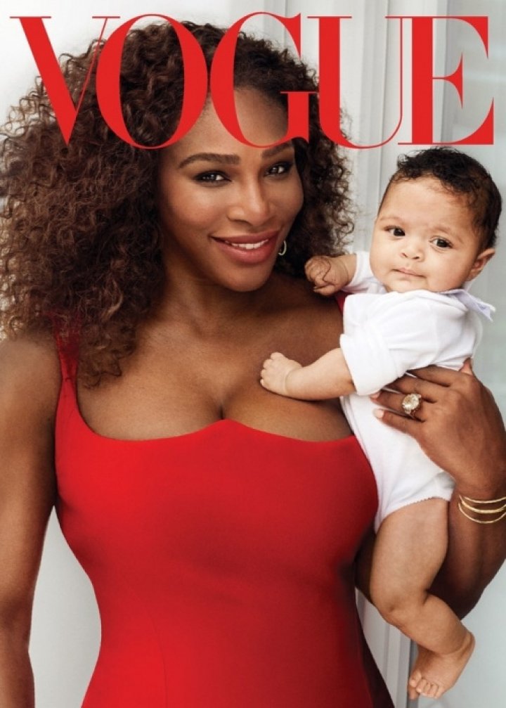 Serena Williams şi fiica sa Olympia, pe coperta revistei Vogue. Cum arată micuţa 