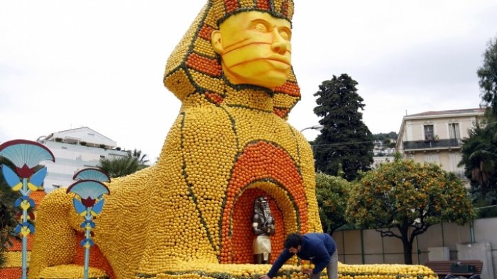 Festivalul lămâilor de la Menton, un elogiu adus de locuitorii oraşului 