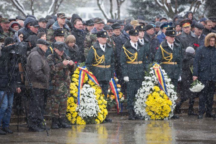 Vicepreședintele Parlamentului Vladimir Vitiuc, la mitingul de comemorare a ostaşilor căzuți în războiul din Afganistan