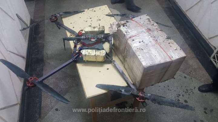 CONTRABANDĂ cu DRONA la frontiera moldo-română. 12.500 de ţigarete au fost confiscate (FOTO)