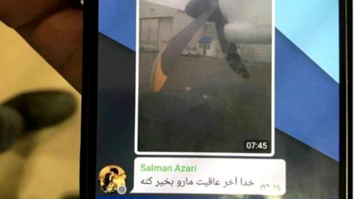 Ultimul mesaj trimis de un pasager al avionului prăbușit în Iran. Ce a scris acesta iubitei sale