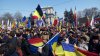 Manifestaţie de amploare în PMAN pentru unirea Republicii Moldova cu România (FOTO)