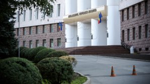 Un bărbat a aruncat o sticlă cu motorină în clădirea Parlamentului. Individul, reţinut de poliţişti (VIDEO)