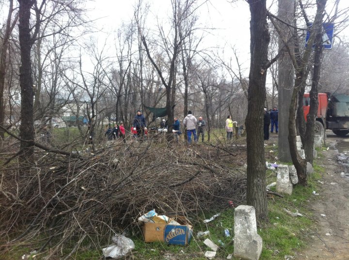 CURĂŢENIE LUNĂ ÎN CAPITALĂ! Sute de oameni au pus mâna pe mături, greble şi lopeţi şi au ieşit la făcut ordine (FOTO)