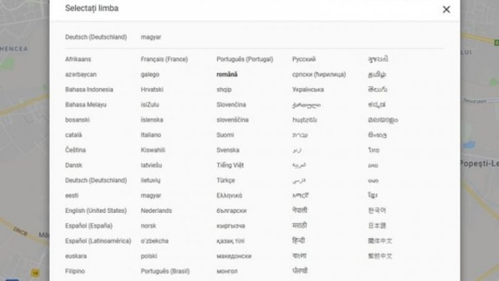 Google Maps are de astăzi versiune în limba română