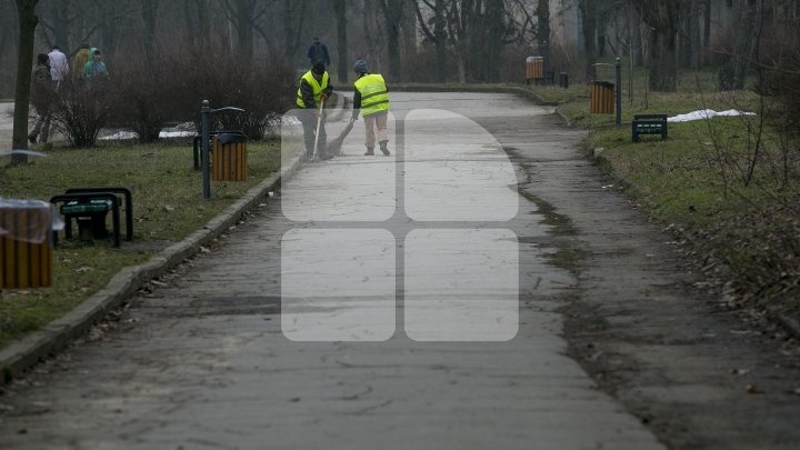 Marea Curățenie de primăvară din Capitală. Angajații Spații Verzi și locuitorii fac curat în toate parcurile și străzile