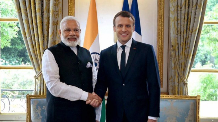 Macron şi Modi au inaugurat o centrală electrică solară construită cu sprijin francez