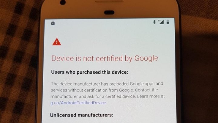 Google începe să blocheze instalarea GApps pe dispozitive Android necertificate