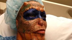 O femeie a cheltuit peste 60.000 de dolari pentru a-și împlini visul de a arăta precum un dragon. Cum arată acum (FOTO)