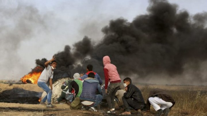 VIOLENŢE în Fâşia Gaza. Noi proteste de amploare între palestinieni și forțele armate israeliene 