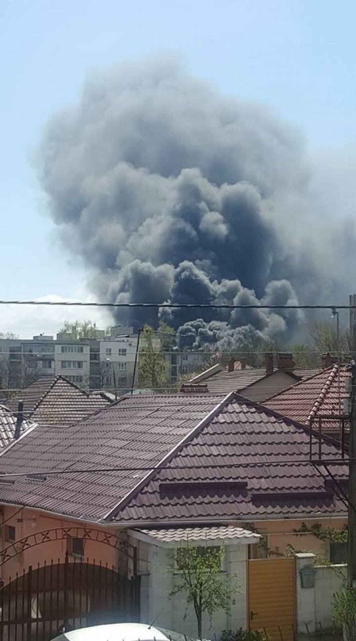 INCENDIU DE PROPORŢII ÎN CAPITALĂ! Arde Institutul de Microbiologie şi Biotehnologie (FOTO/VIDEO)