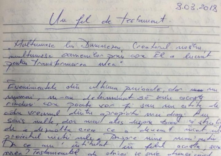 ÎNCROZITOR! Suspectul triplului omor din Braşov, ţinea un jurnal în care a scris înainte și după crimă