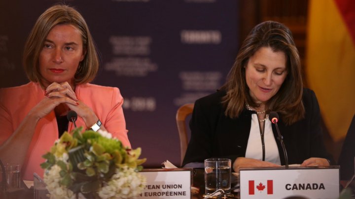 Uniunea Europeană şi Canada vor organiza în septembrie o reuniune a miniştrilor de externe femei