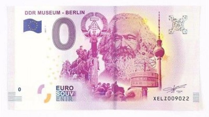 Au fost lansate bancnotele de 0 euro, cu fața lui Karl Marx (FOTO)