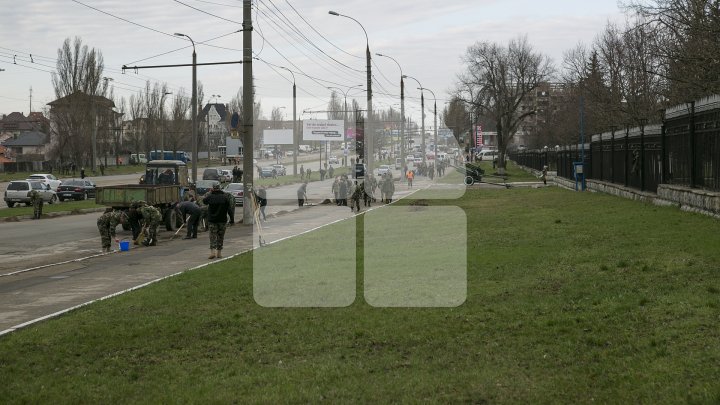 Doi miniştri din Guvernul Filip au fost văzuţi cum au făcut curăţenie pe străzile Capitalei (FOTO)