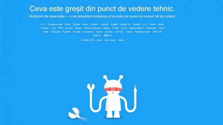 Twitter a picat pentru milioane de utilizatori. Ce mesaj a fost afişat