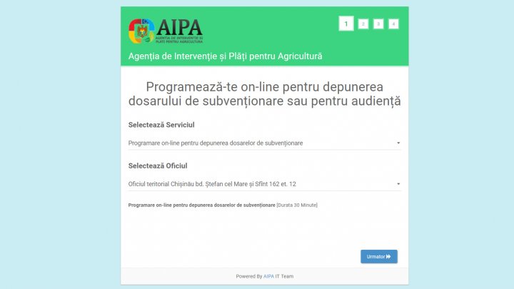 Agricultorii se pot programa online pentru depunerea dosarelor de subvenționare