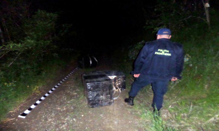 Focuri de armă şi 18.000 de pachete cu ţigări de contrabandă confiscate de poliţiştii de frontieră (VIDEO)