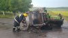 Un tractor a ars în întregime în apropiere de satul Congaz. Şoferul, cu ARSURI GRAVE la spital