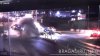 ACCIDENT SPECTACULOS. Un şofer a zburat cu maşina peste intersecţie (VIDEO)