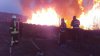 Incendiu pe şoseaua Balcani. Arde o suprafaţă de vegetaţie (VIDEO)