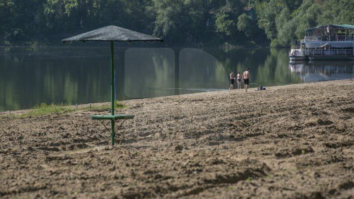 Se scaldă în râul Nistru şi fac băi de soare. Odihna de vară, în toi pe plaja de la Vadul lui Vodă (FOTOREPORT)