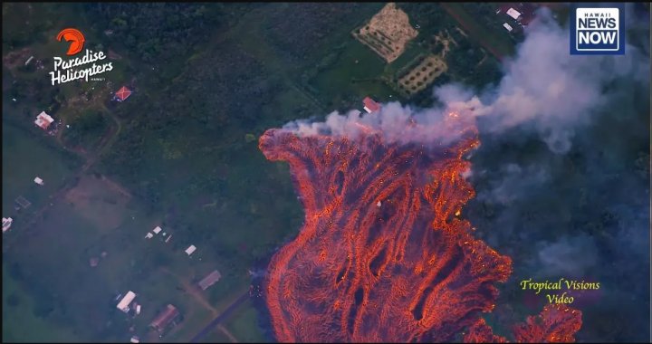 FÂNTÂNĂ ARTEZIANĂ DE LAVĂ în Hawaii. Imagini spectaculoase cu lava care țășnește din pământ (FOTO/VIDEO)