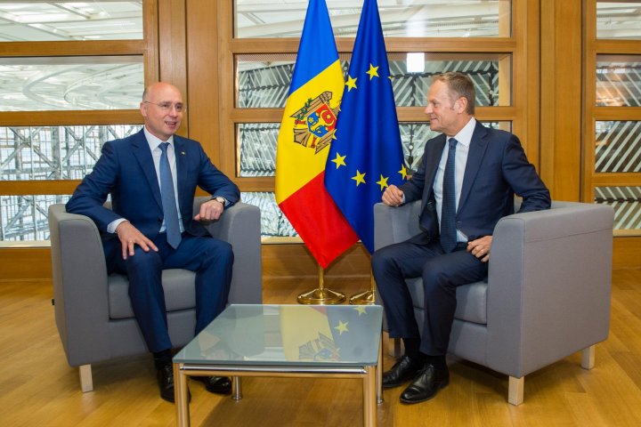 Europa salută progresele în reglementarea problemei transnistrene. Relaţiile Moldova-UE, discutate de Premierul Filip şi Donald Tusk 