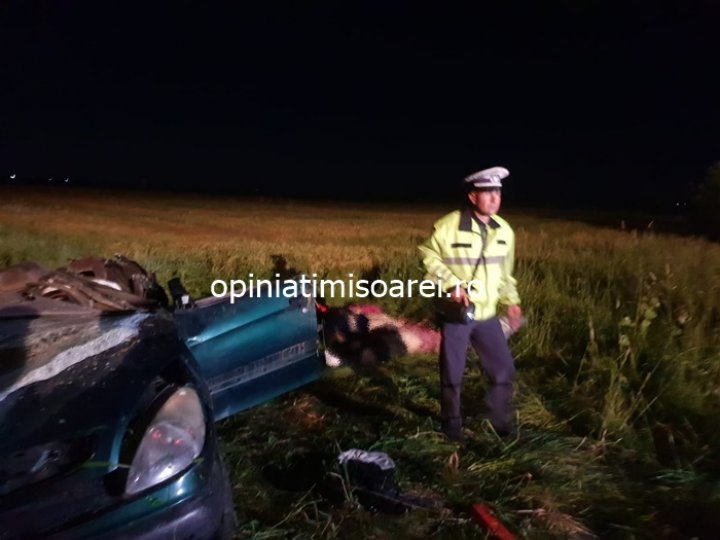 Grav accident în judeţul Timişoara: Cinci oameni au murit, iar un copil a fost rănit (IMAGINI ŞOCANTE)